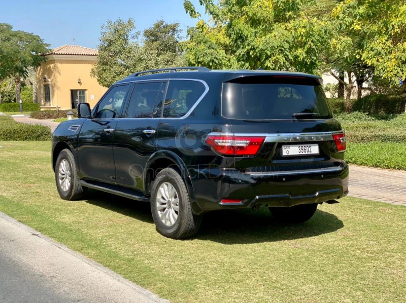 Black Nissan Patrol Titanium 2020 for rent in Dubai 3